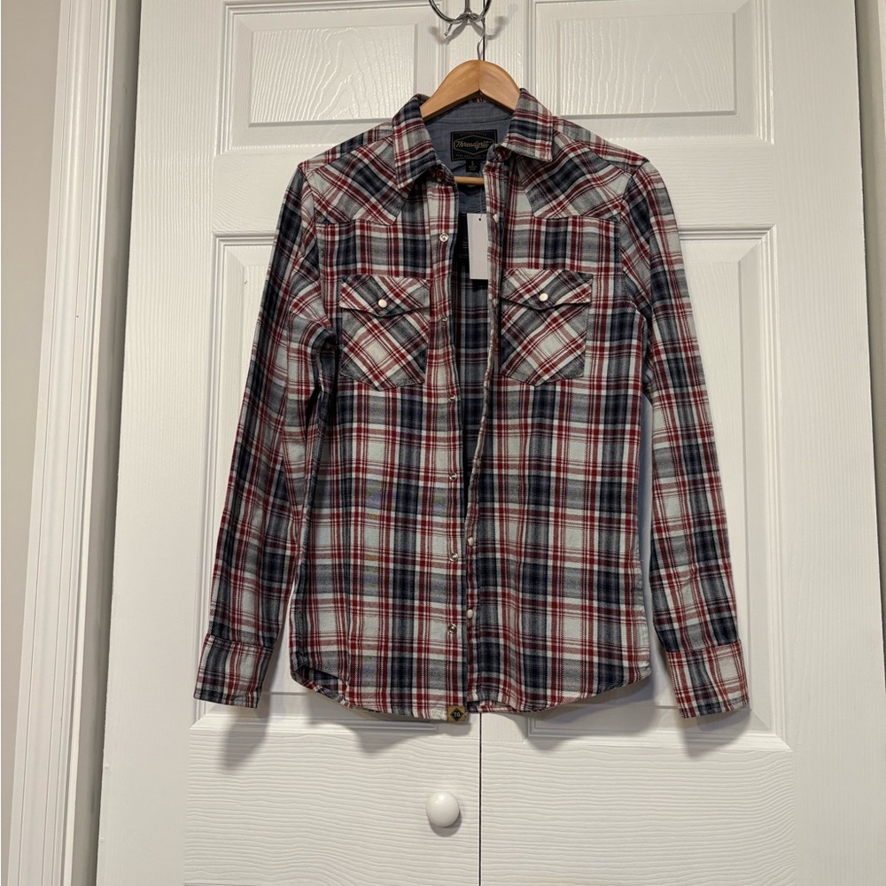 Shacket Plaid Button Down Shirt